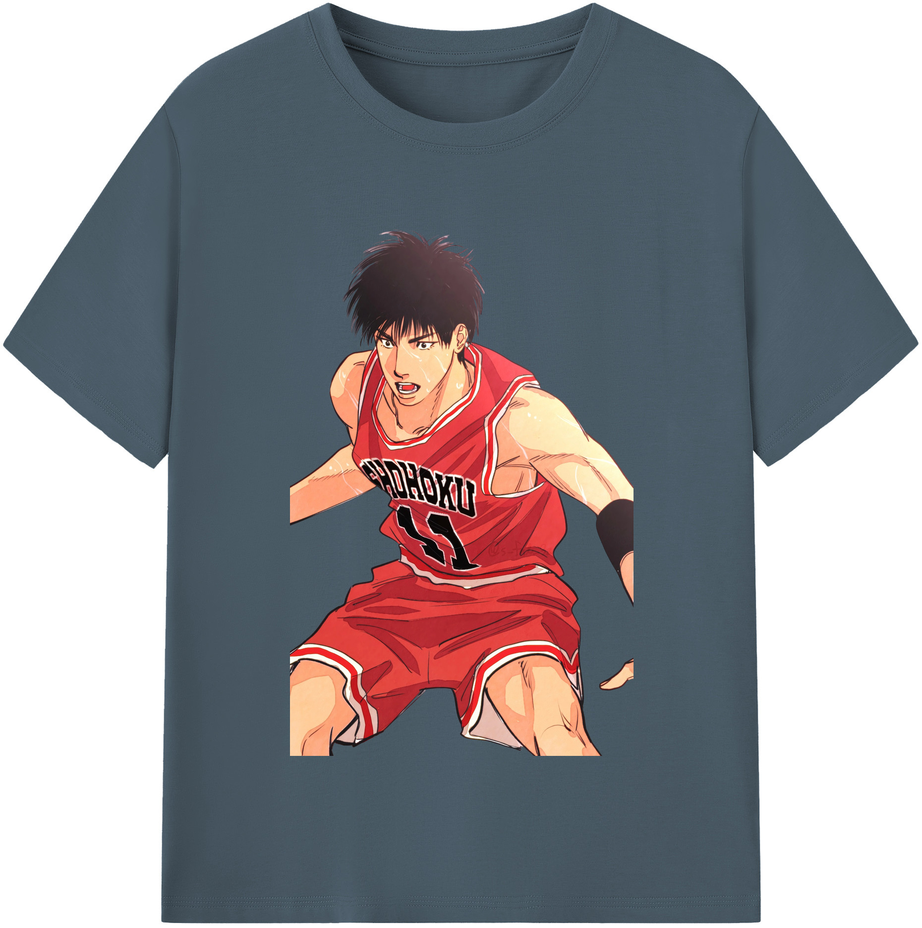 SLAM DUNK／スラムダンク 綿100％半袖Tシャツ（フロントプリント）